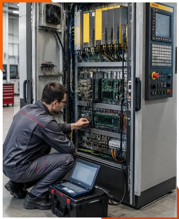 Ремонт систем ЧПУ FANUC промышленных станков в Ухте