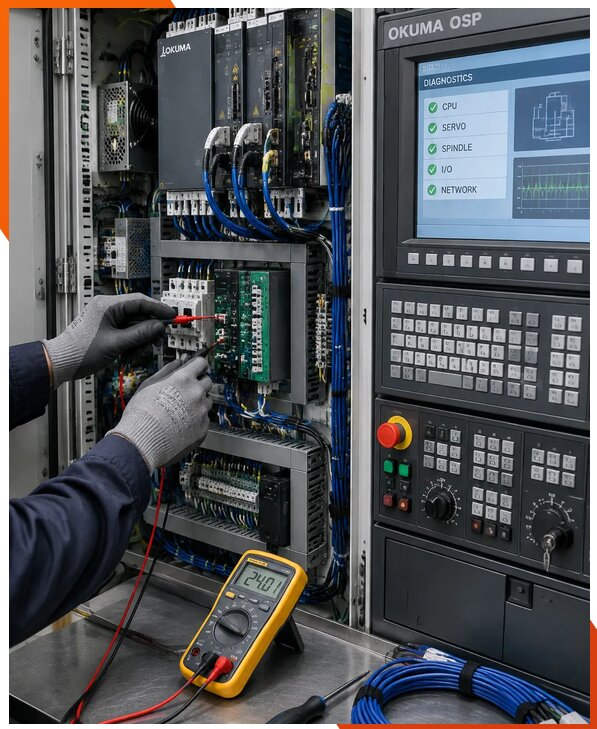 Ремонт систем ЧПУ Okuma OSP в Ухте